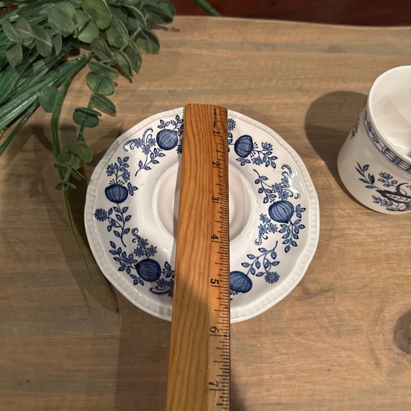 Kensington Blue Onion Tea Cup & Saucer England ironstone - Picture 6 of 7